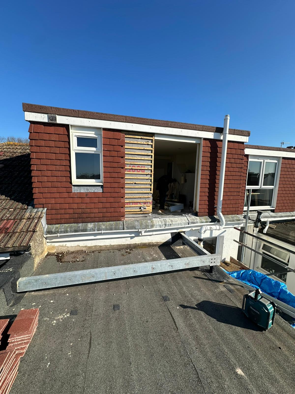 Balcony project in progress in Hove