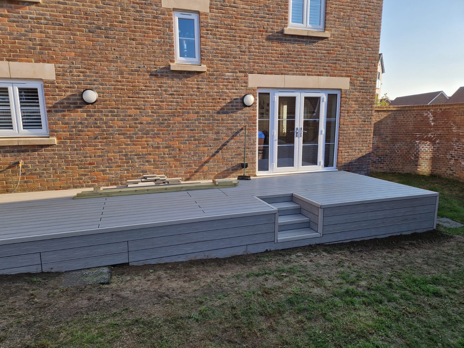 Completed decking project in Burgess Hill