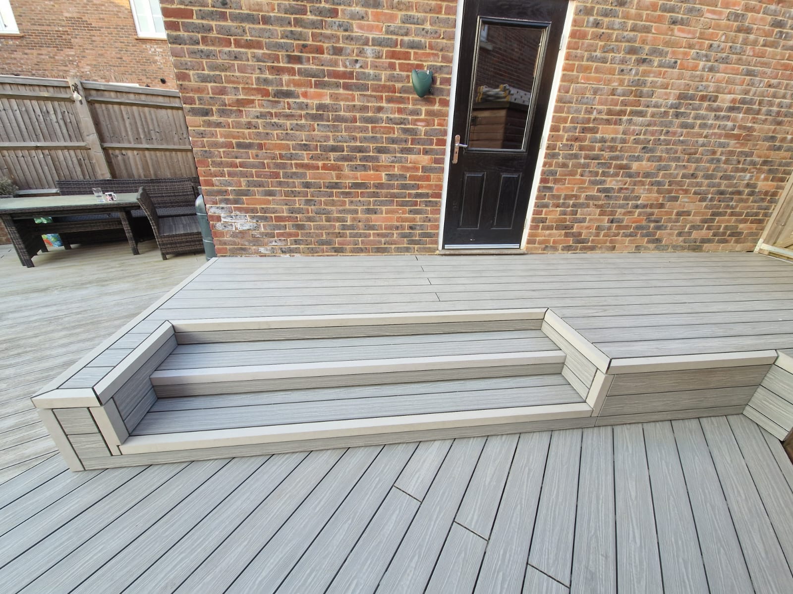 Completed decking project in Burgess Hill