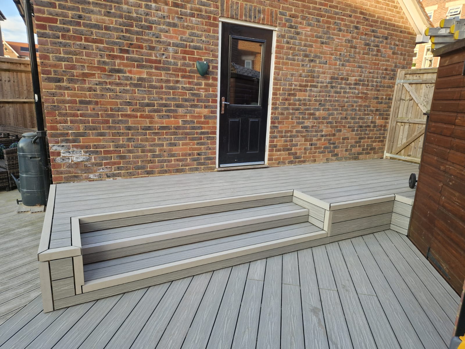 Completed decking project in Burgess Hill