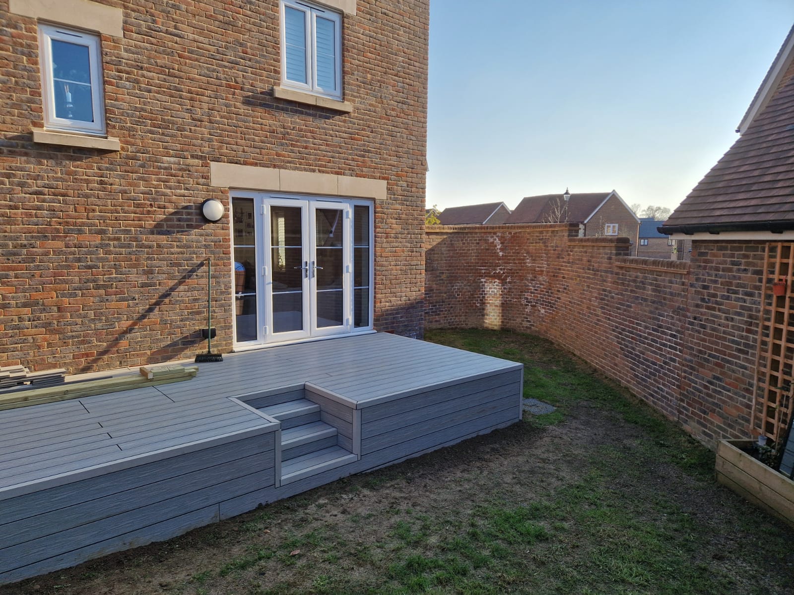 Completed decking project in Burgess Hill