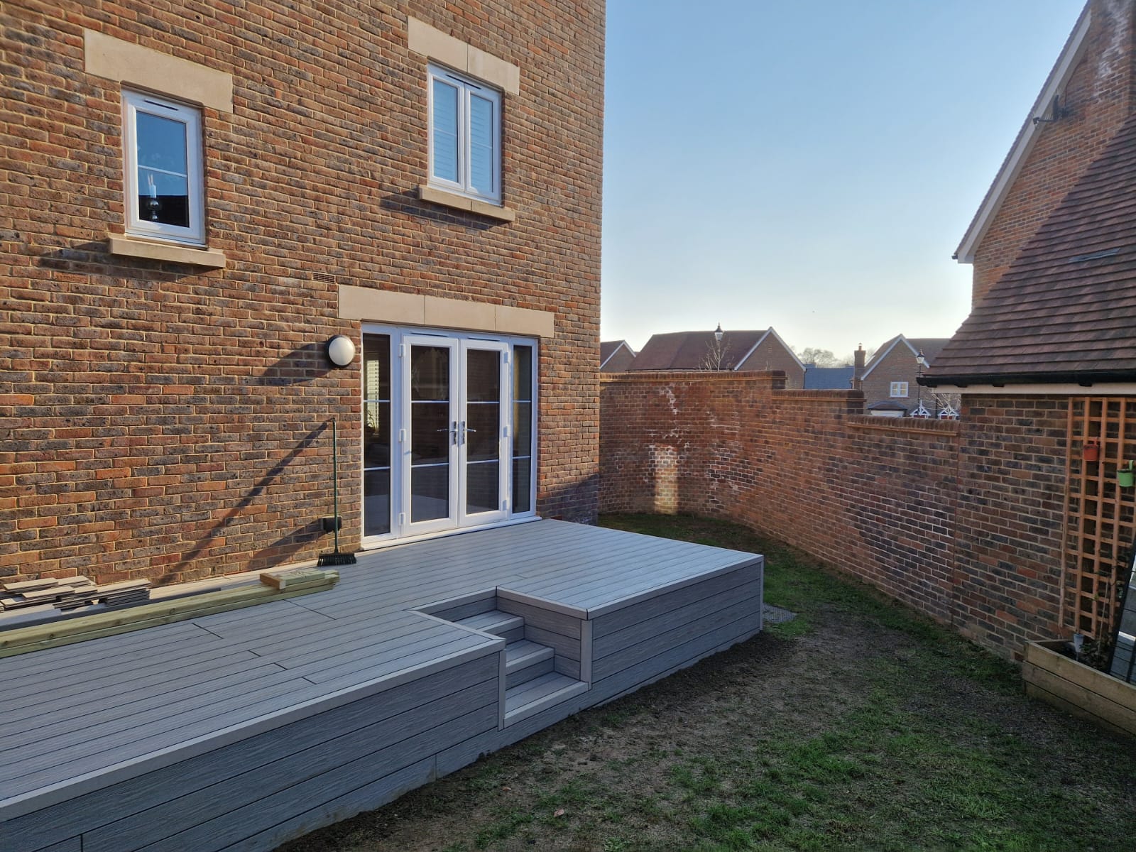 Completed decking project in Burgess Hill