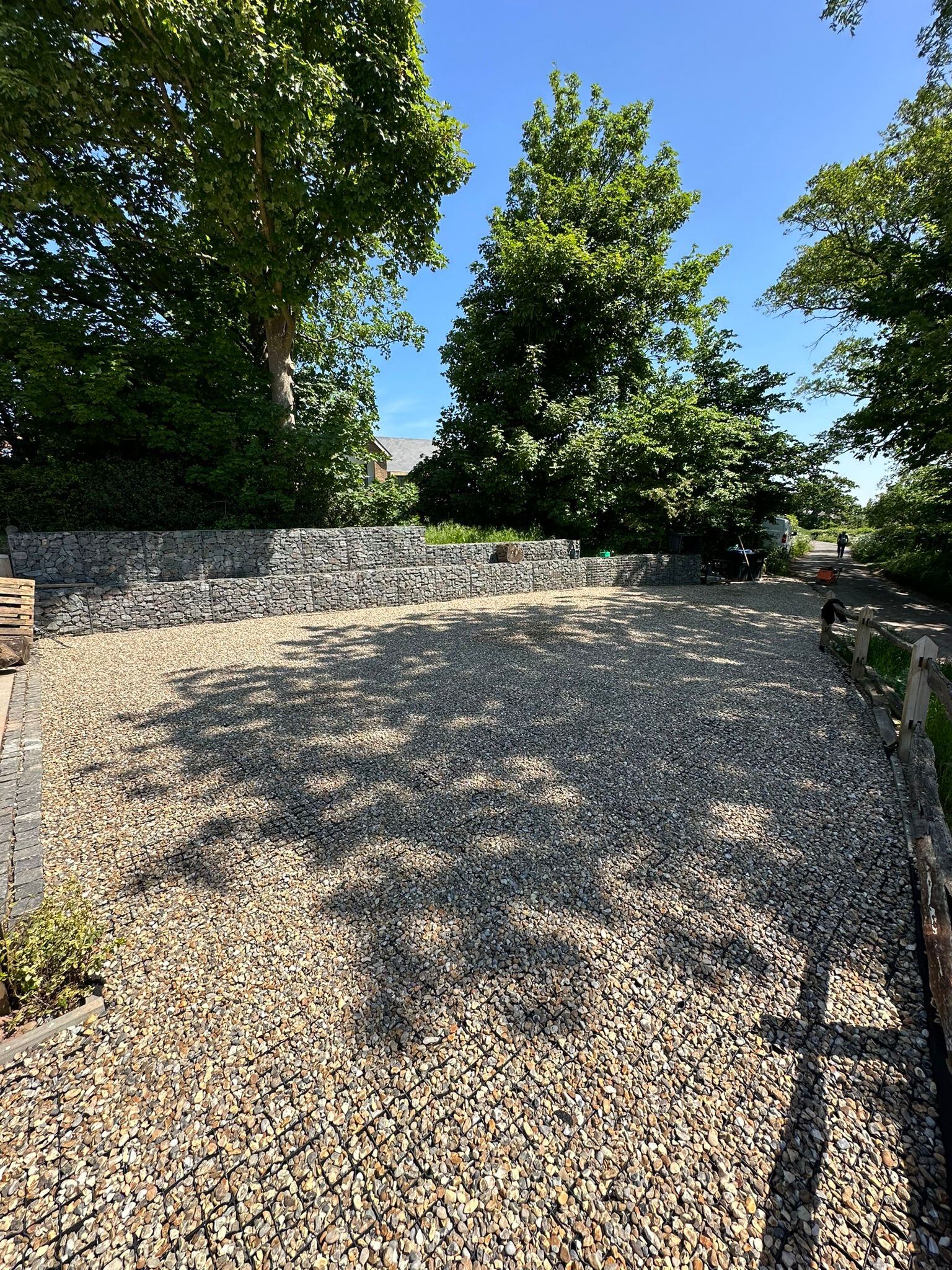 Driveway project in progress in Hassocks