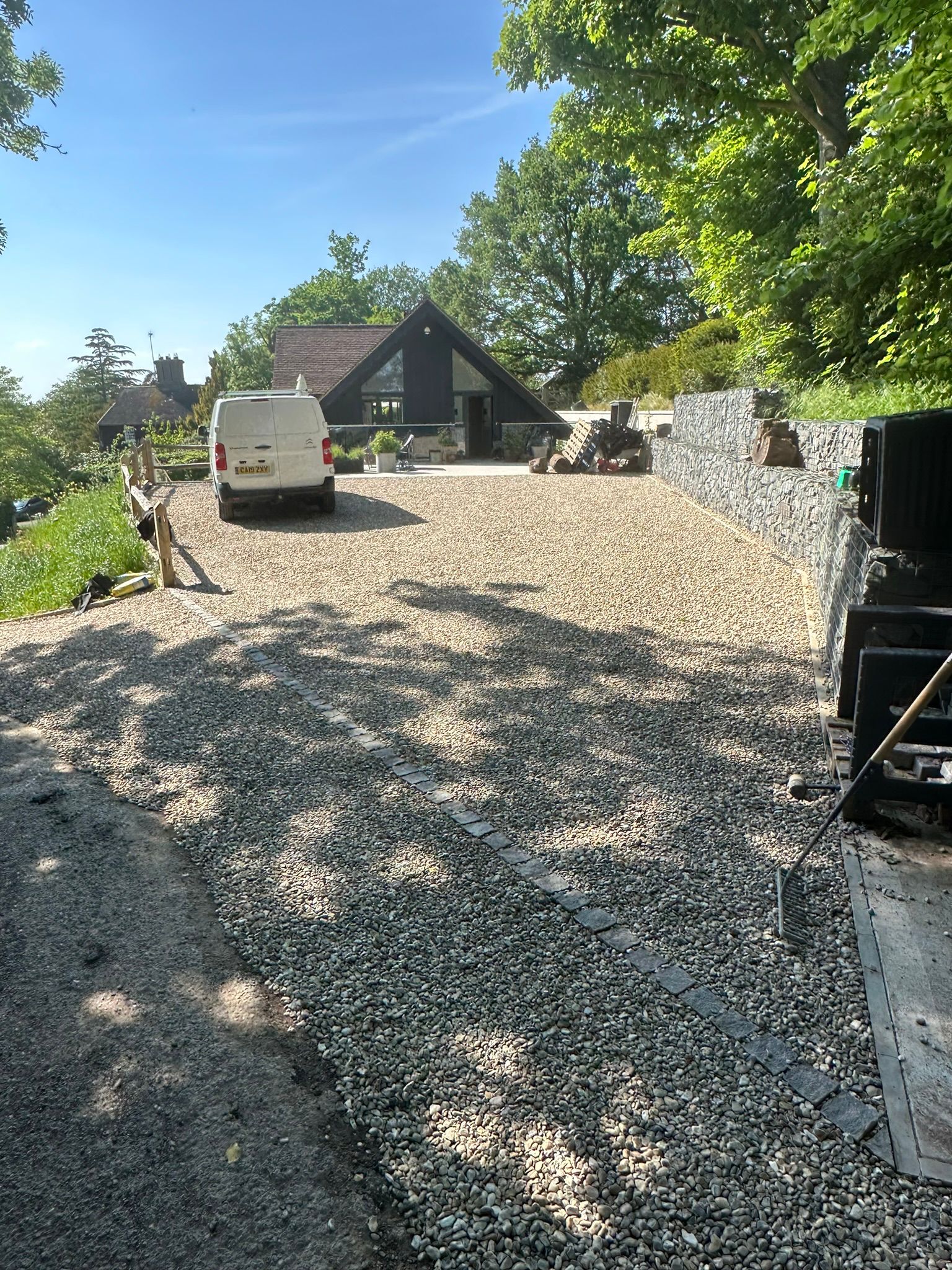 Completed driveway project in Hassocks