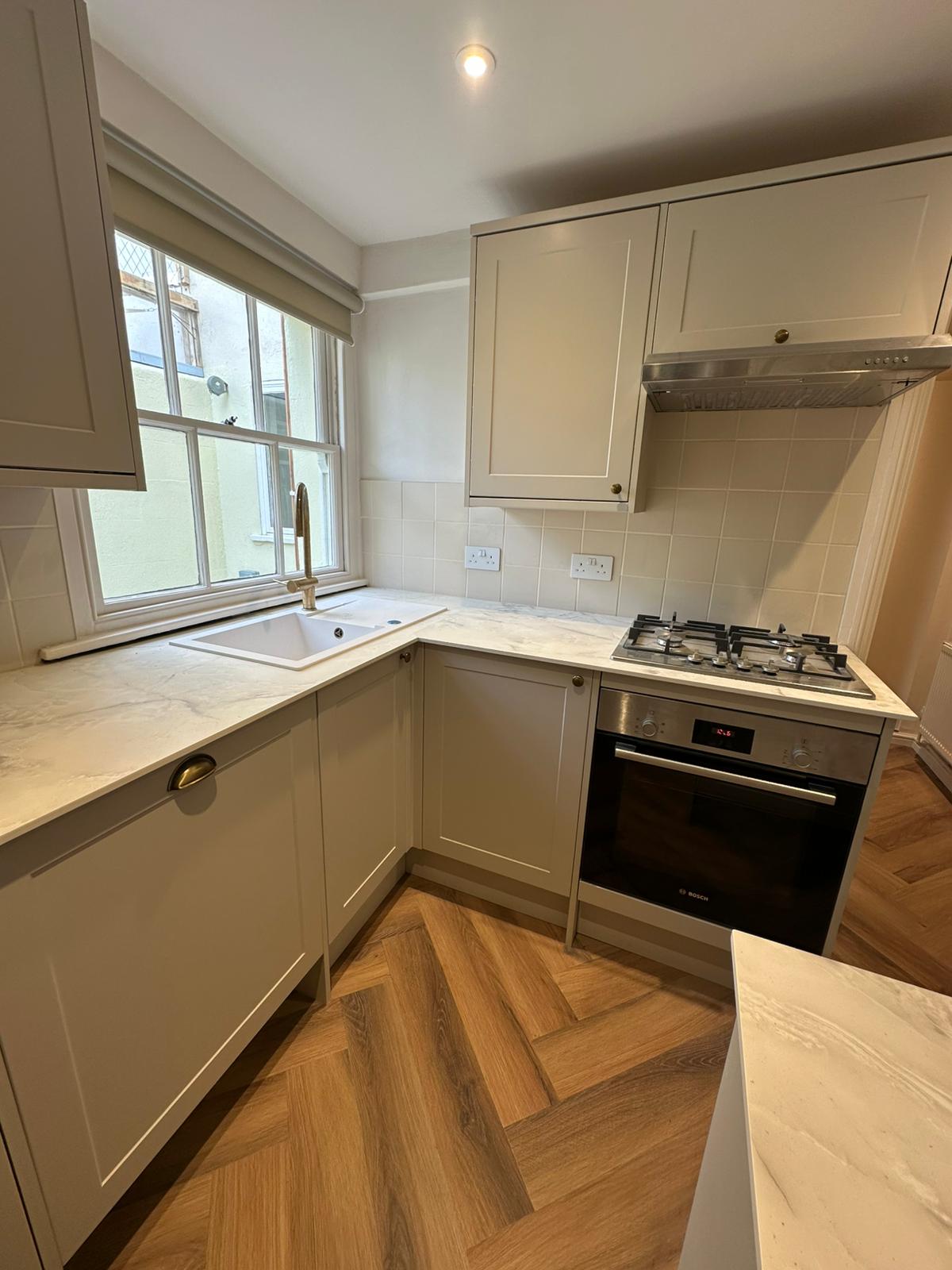 Completed basement renovation and kitchen project in Hova Villas