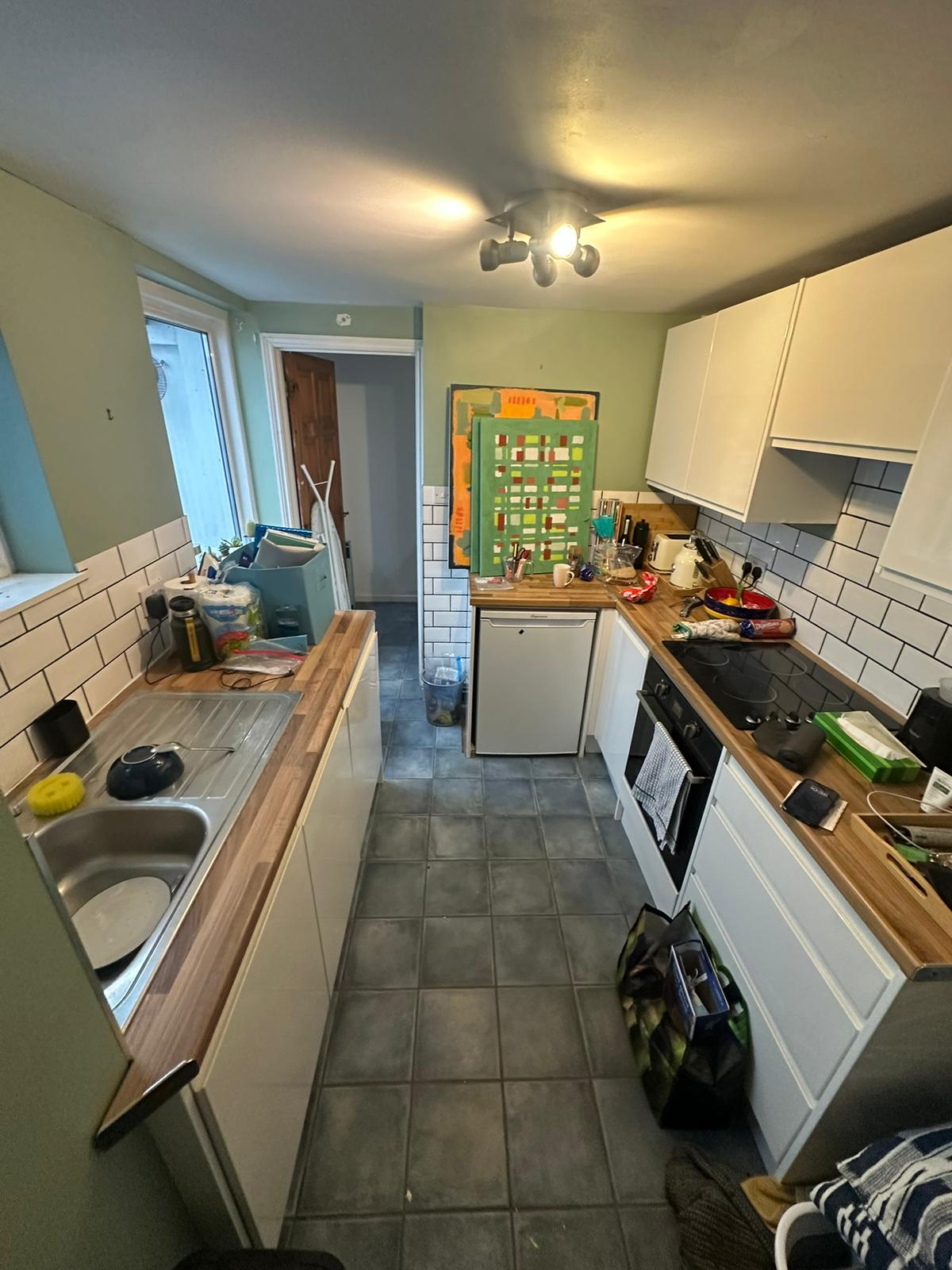 Before photo of the kitchen renovation in Brighton