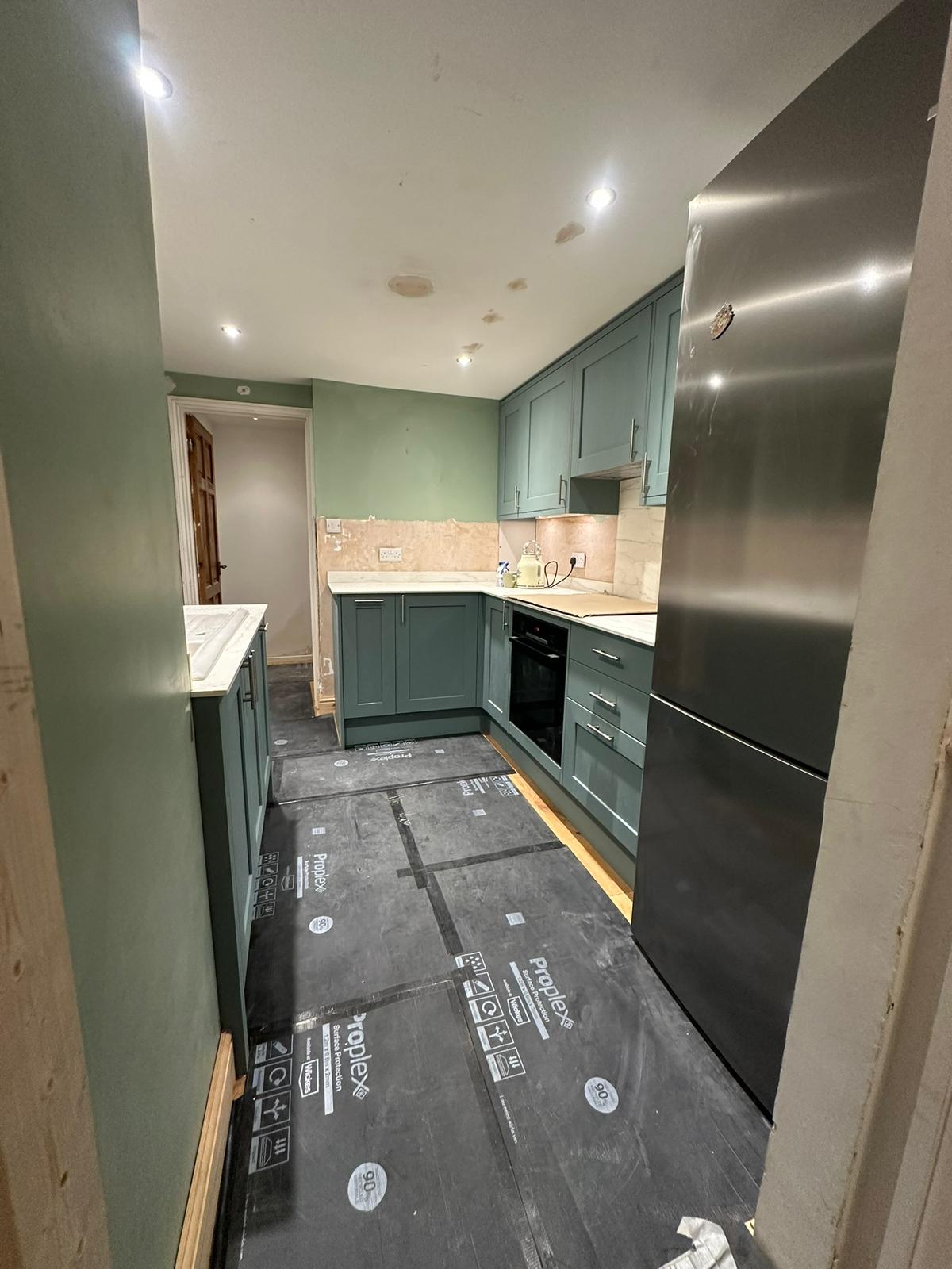 Kitchen renovation in progress in Brighton