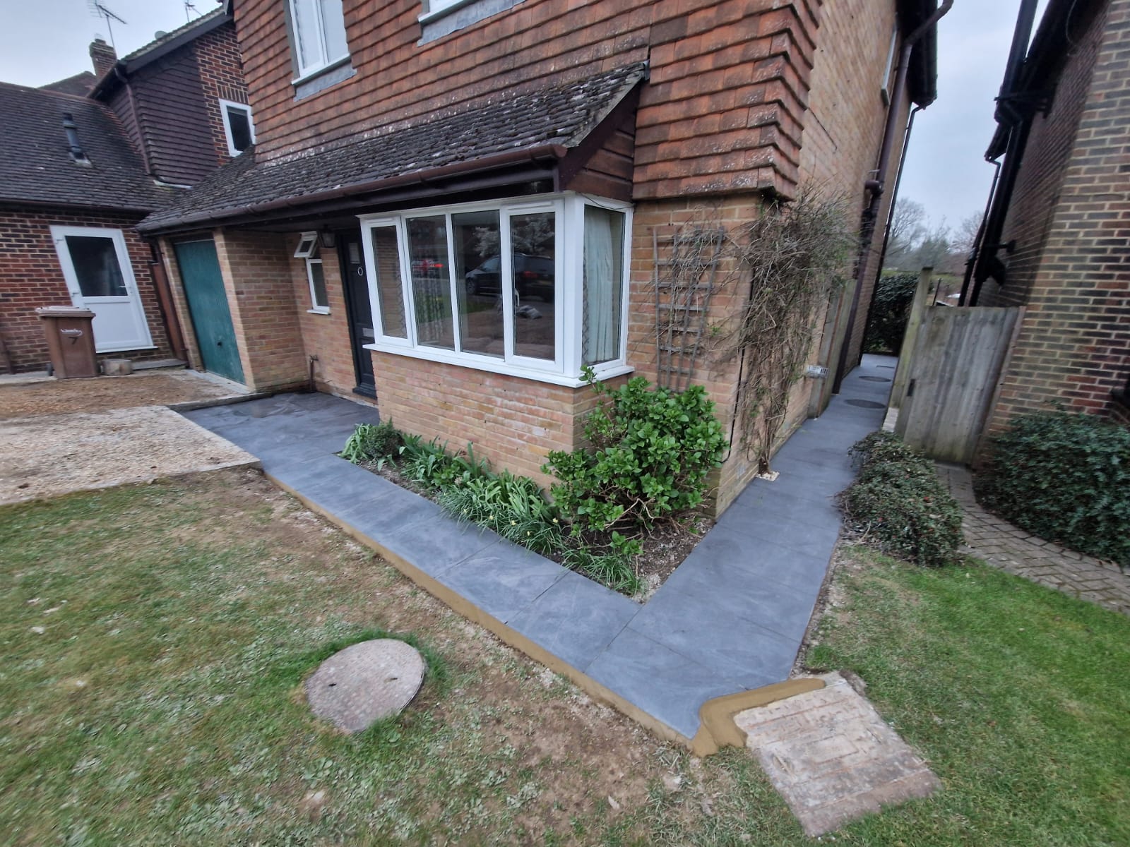 Completed patio and internal wall project in Chiddingfold