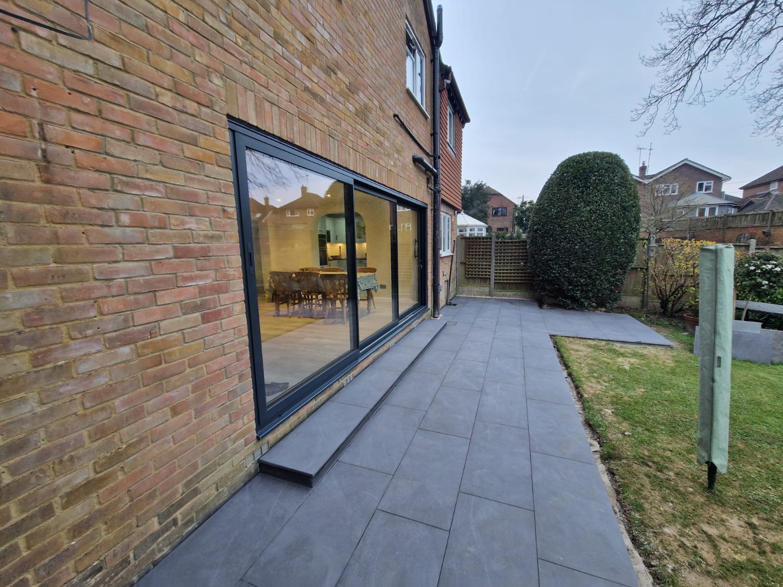 Completed patio and internal wall project in Chiddingfold