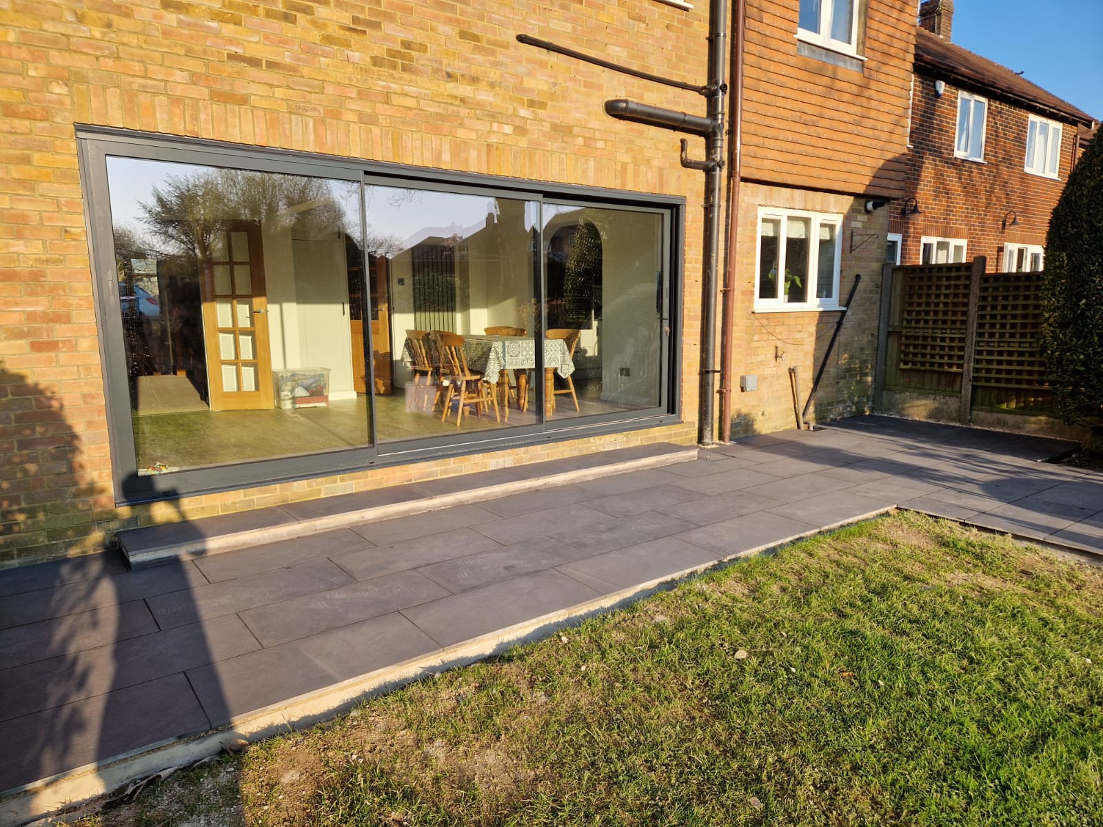 Completed patio and internal wall project in Chiddingfold