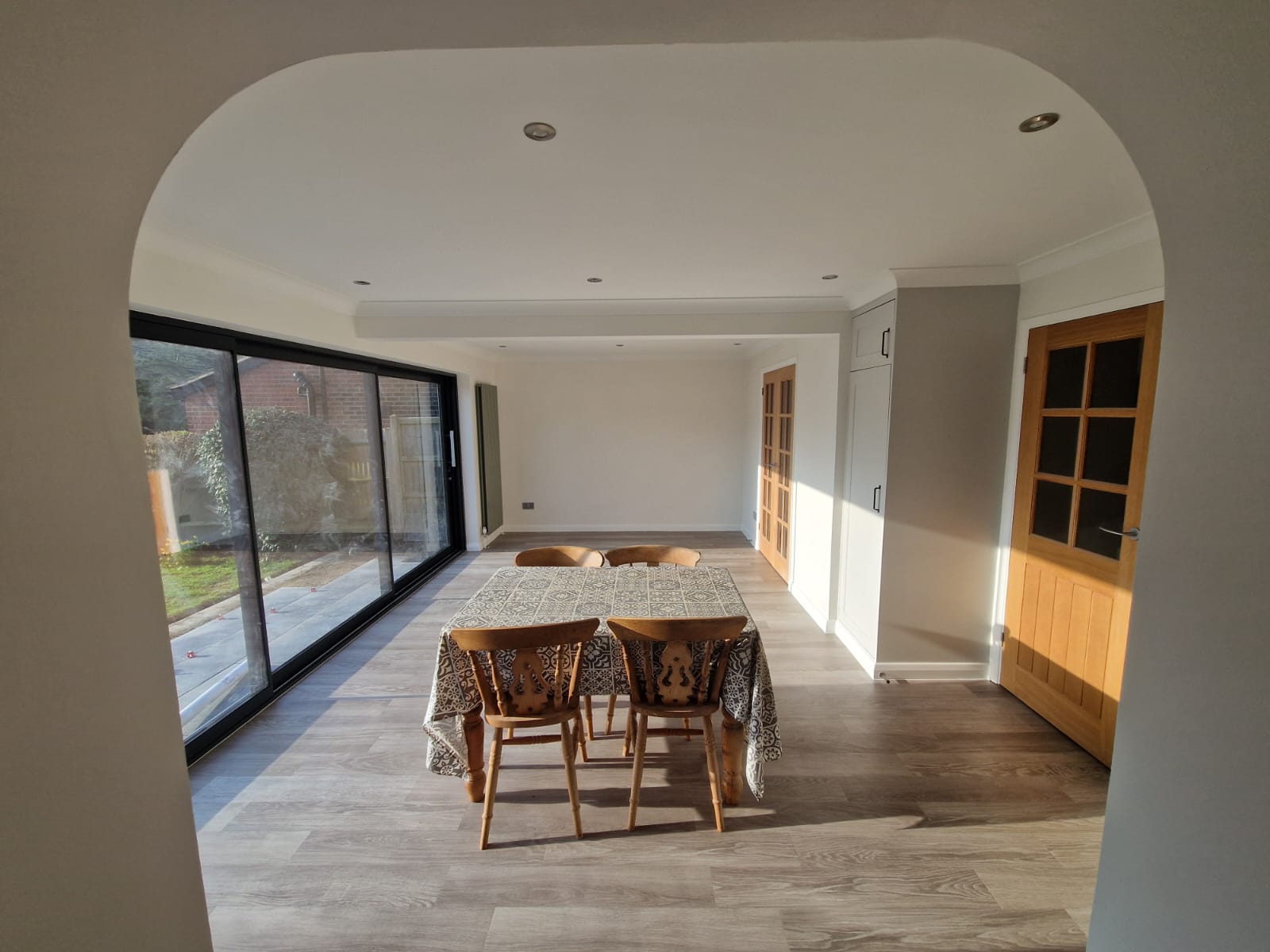 Completed patio and internal wall project in Chiddingfold