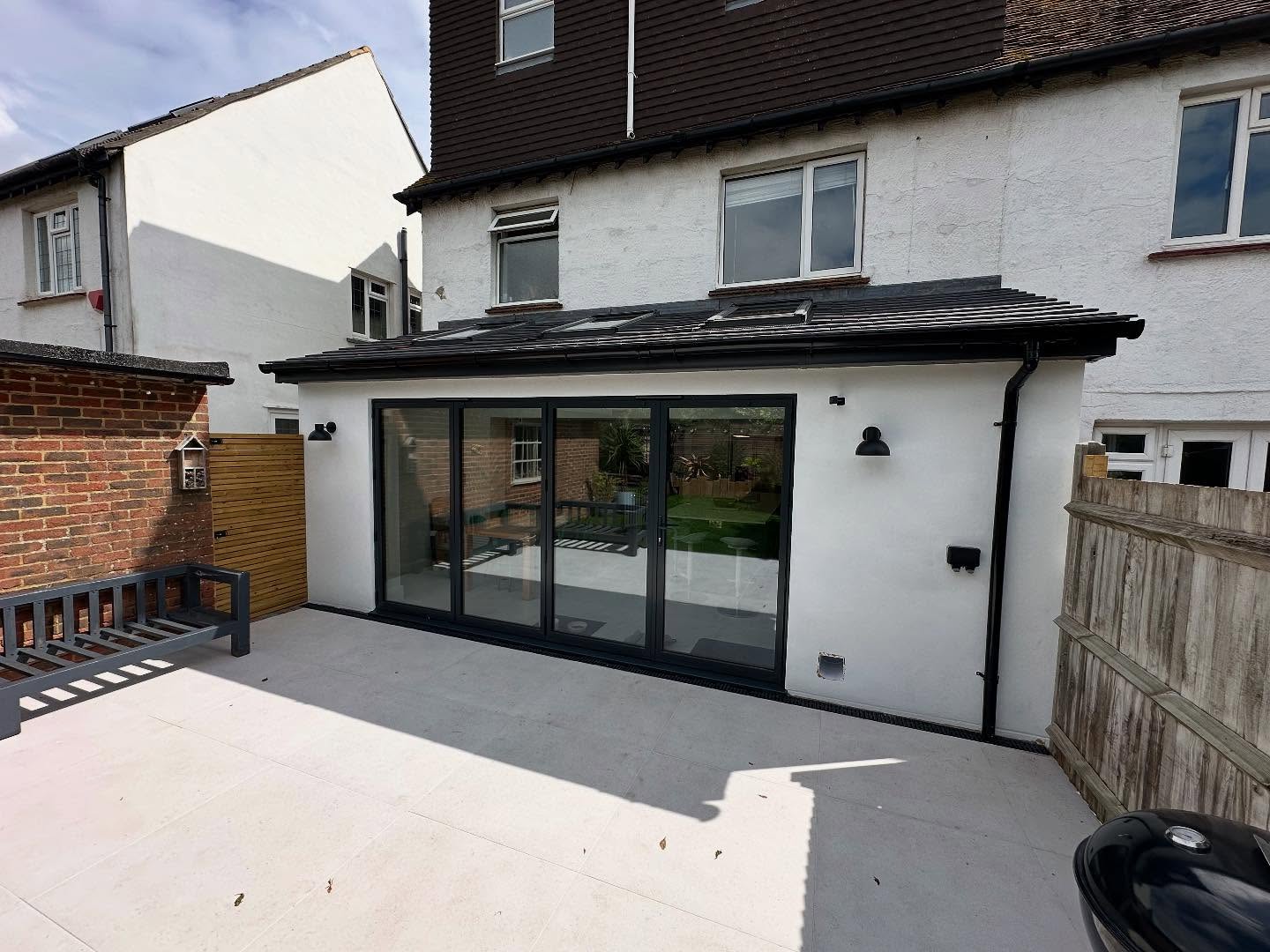 Completed rear extension project in Brighton and Sussex
