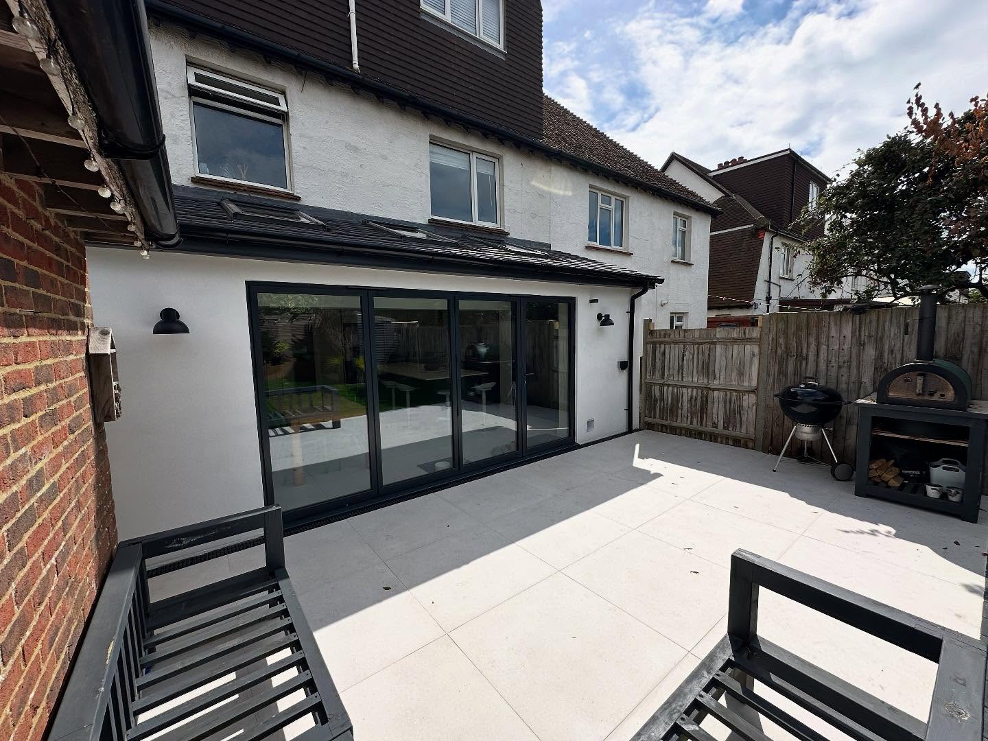 Completed rear extension project in Brighton and Sussex