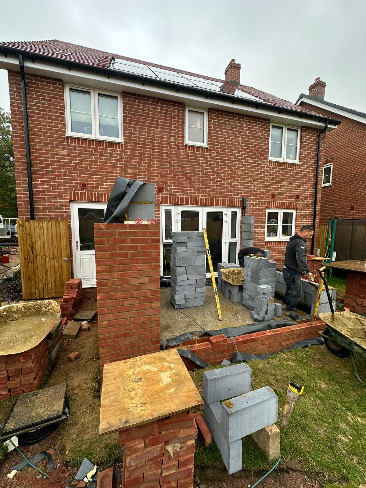 Rear extension project in progress in Kirdford