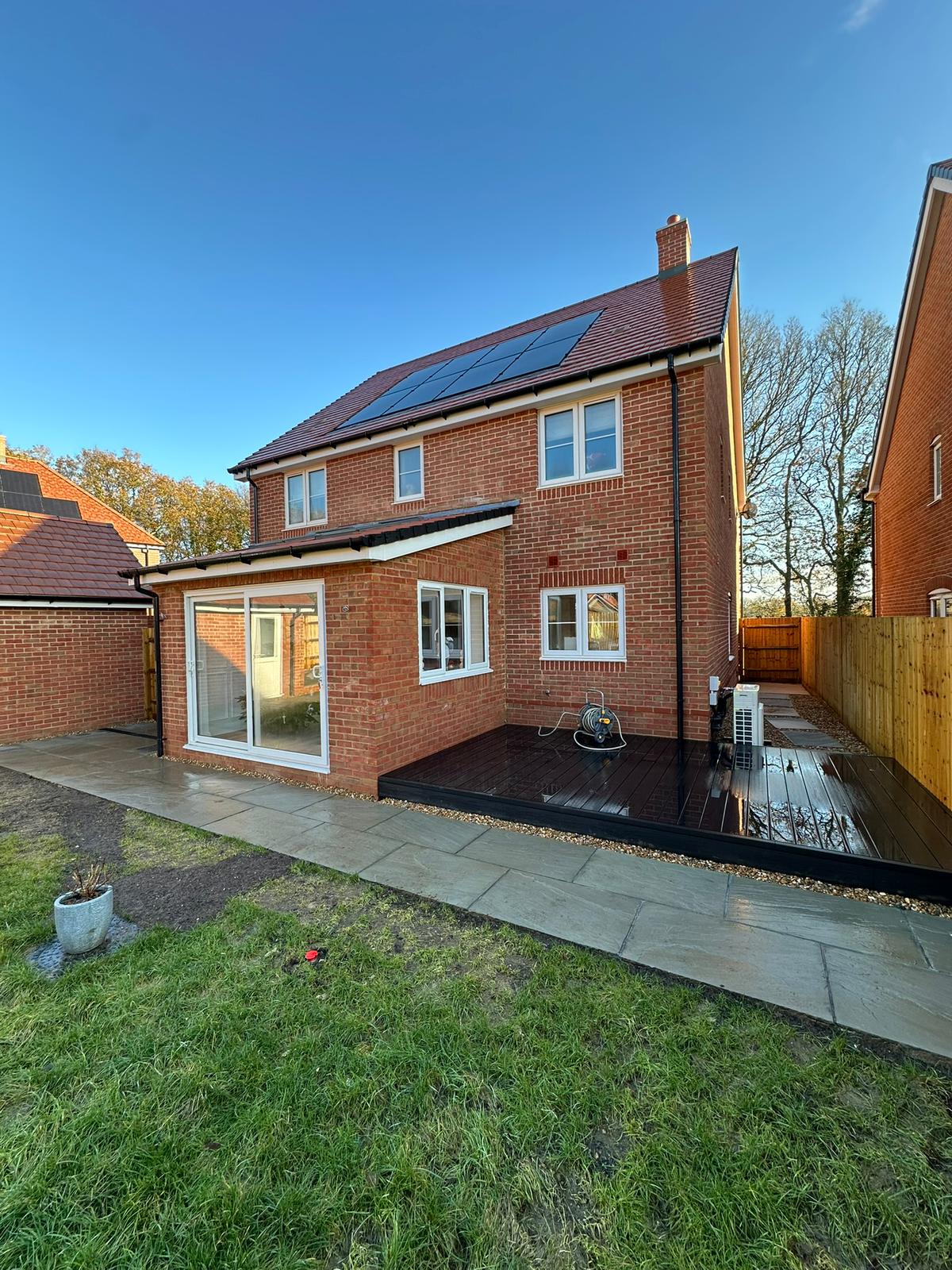 Completed rear extension project in Kirdford