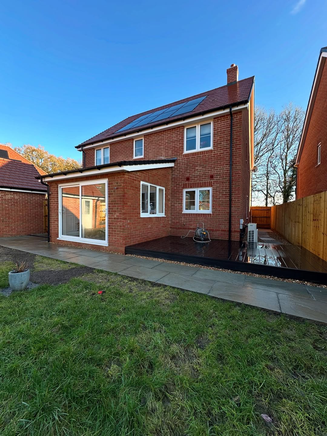 Completed rear extension project in Kirdford