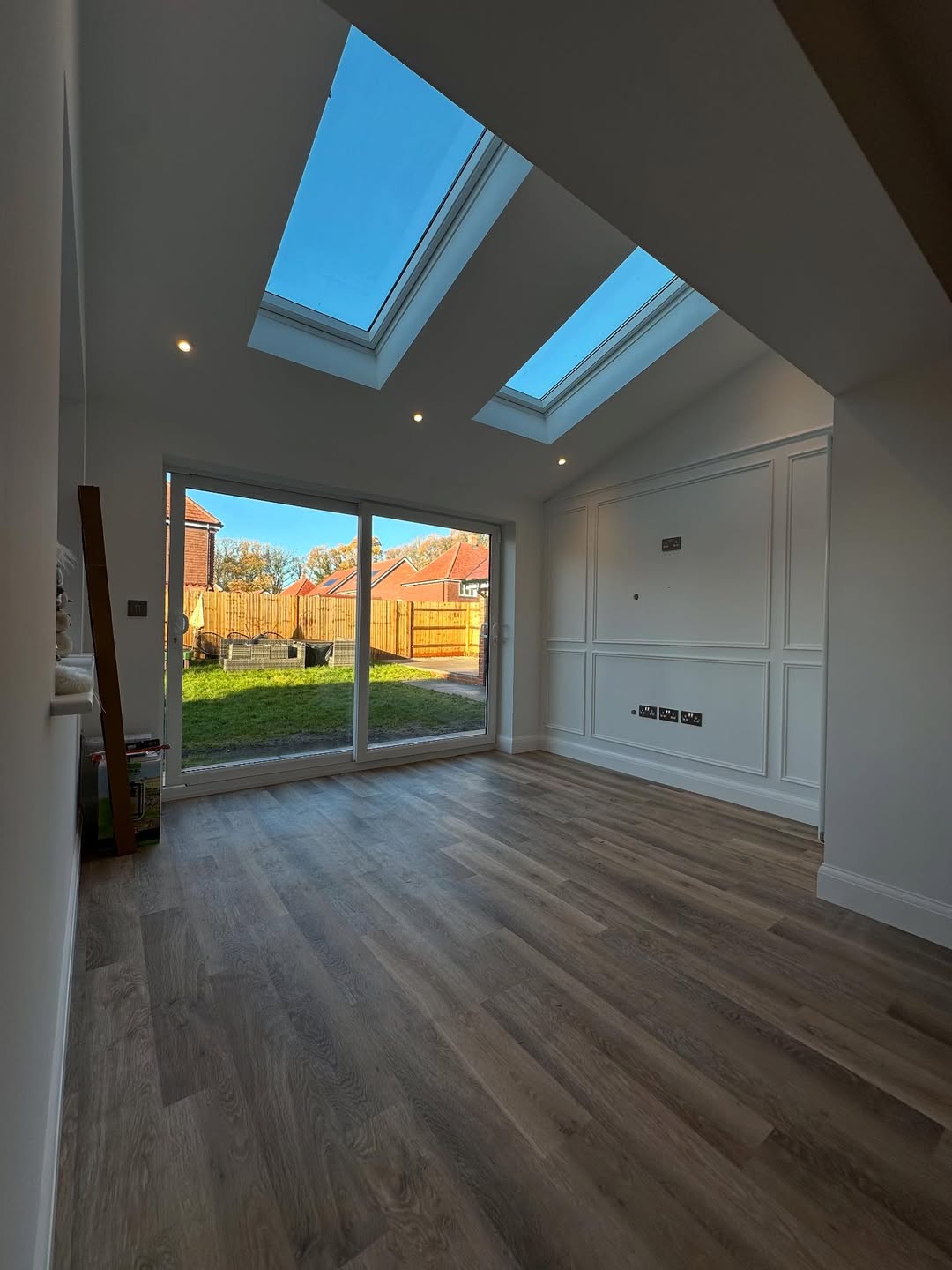 Completed rear extension project in Kirdford