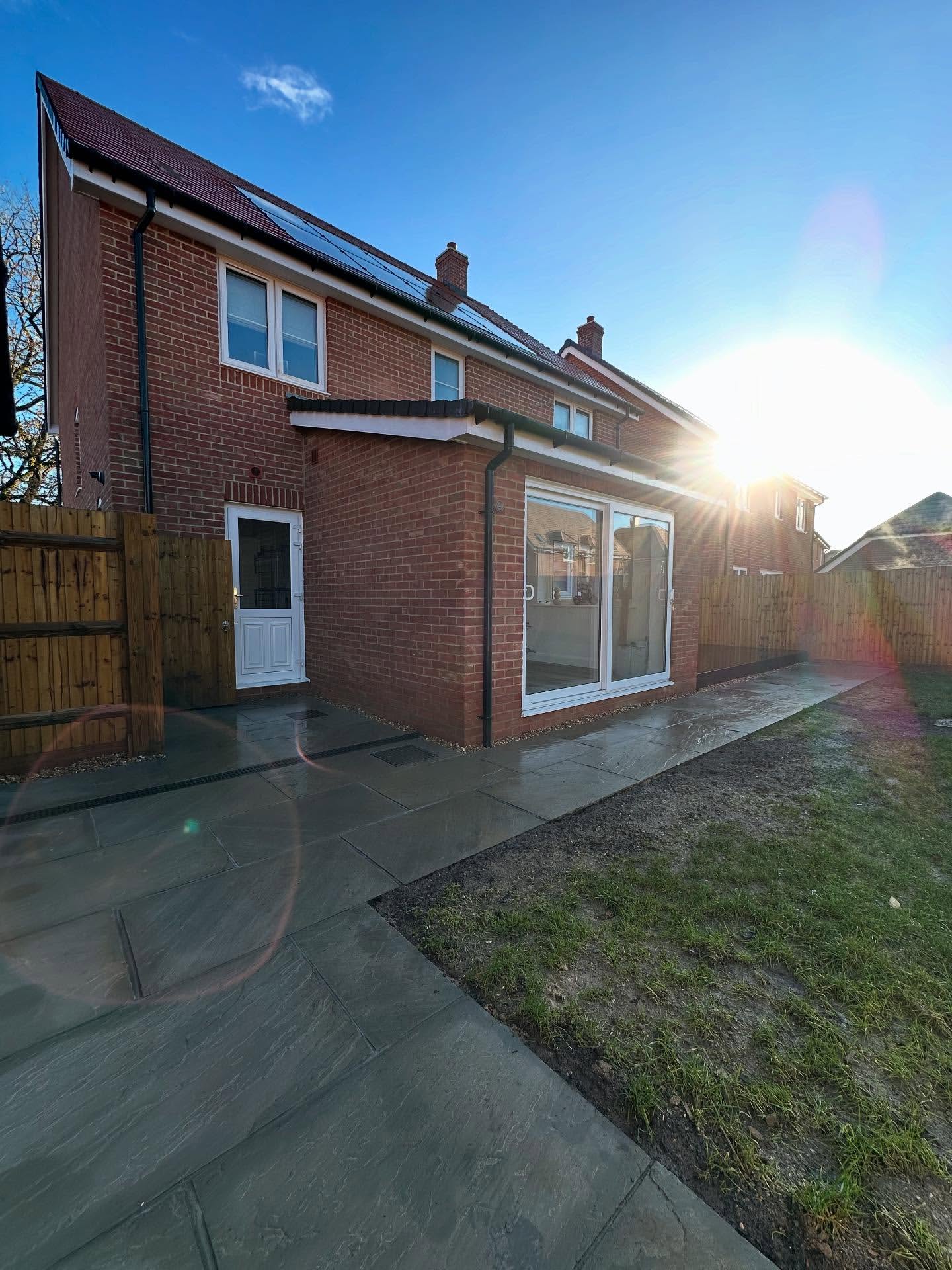 Completed rear extension project in Kirdford