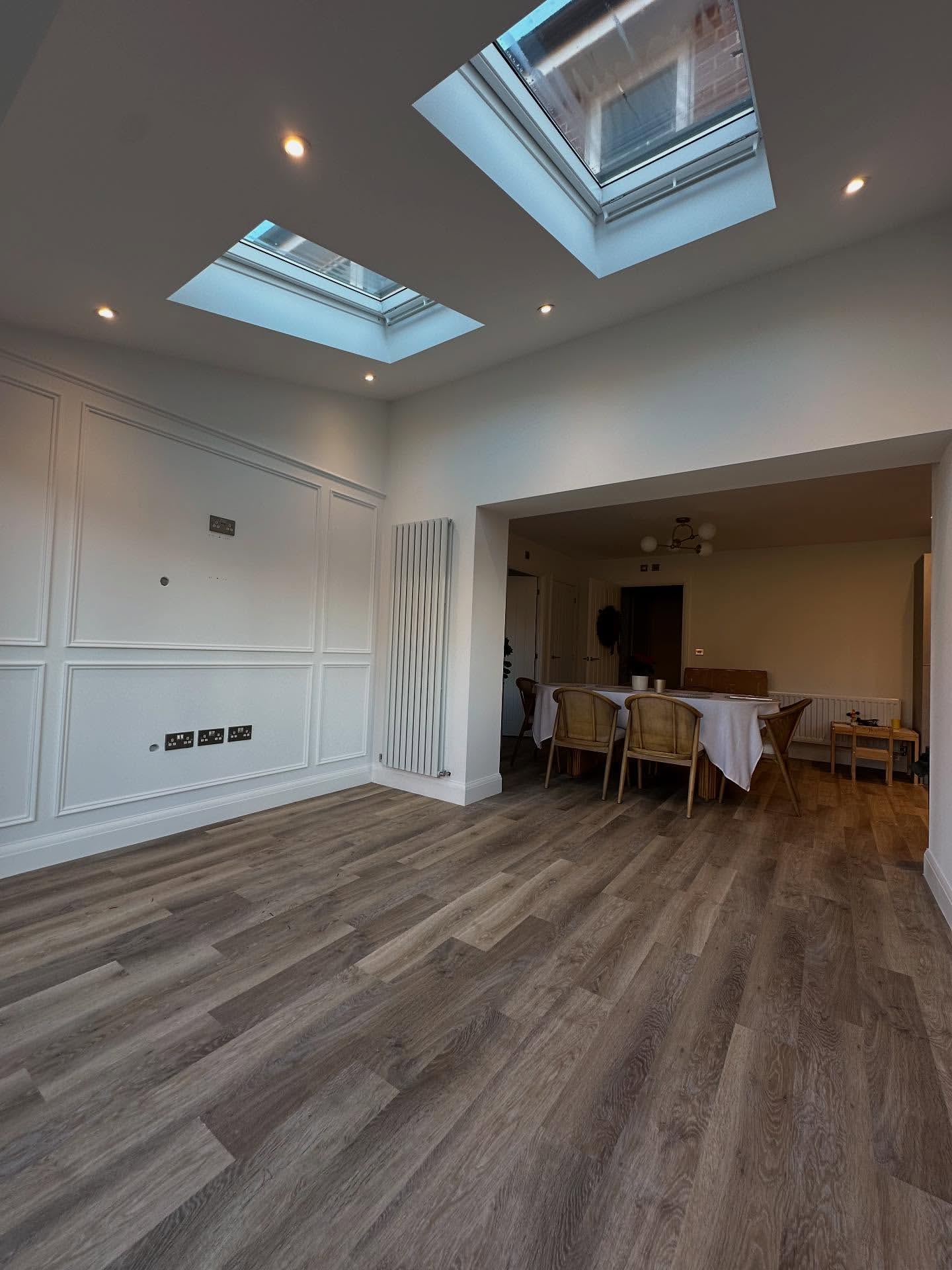 Completed rear extension project in Kirdford