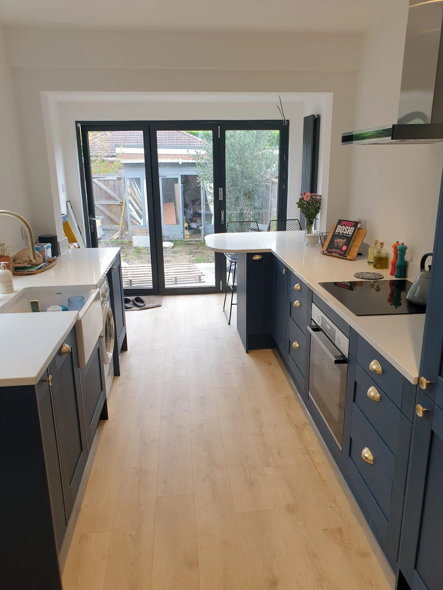 Completed single-storey rear extension project in Brighton and Sussex