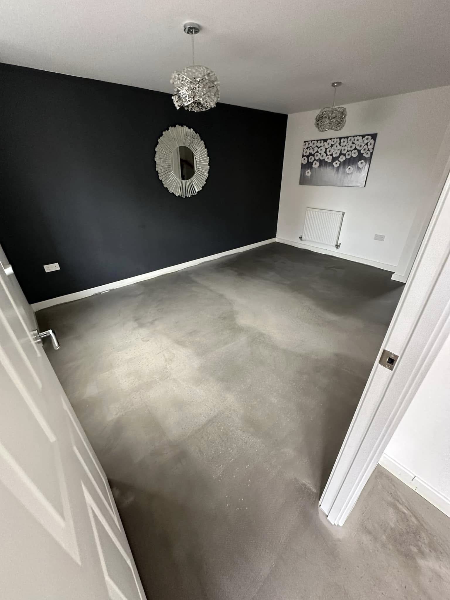 Vinyl flooring project in progress in Angmering