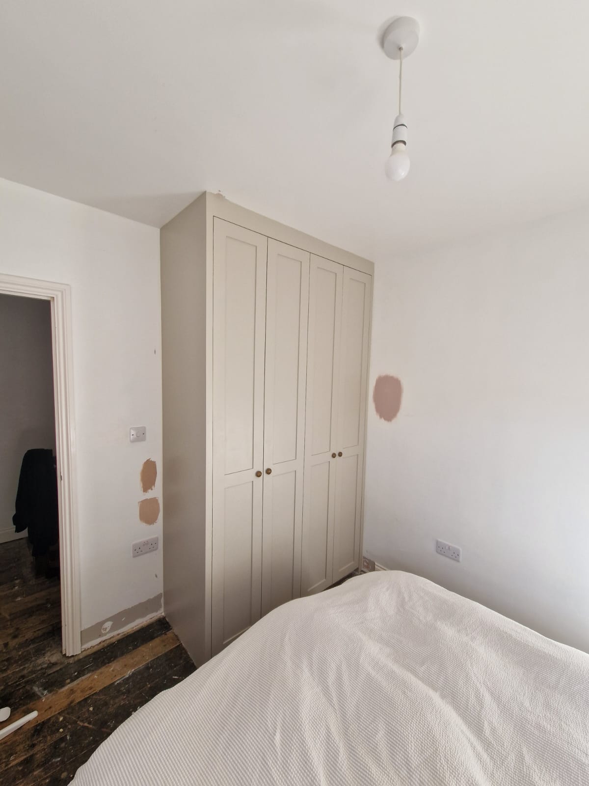Completed wardrobe installation in Hove