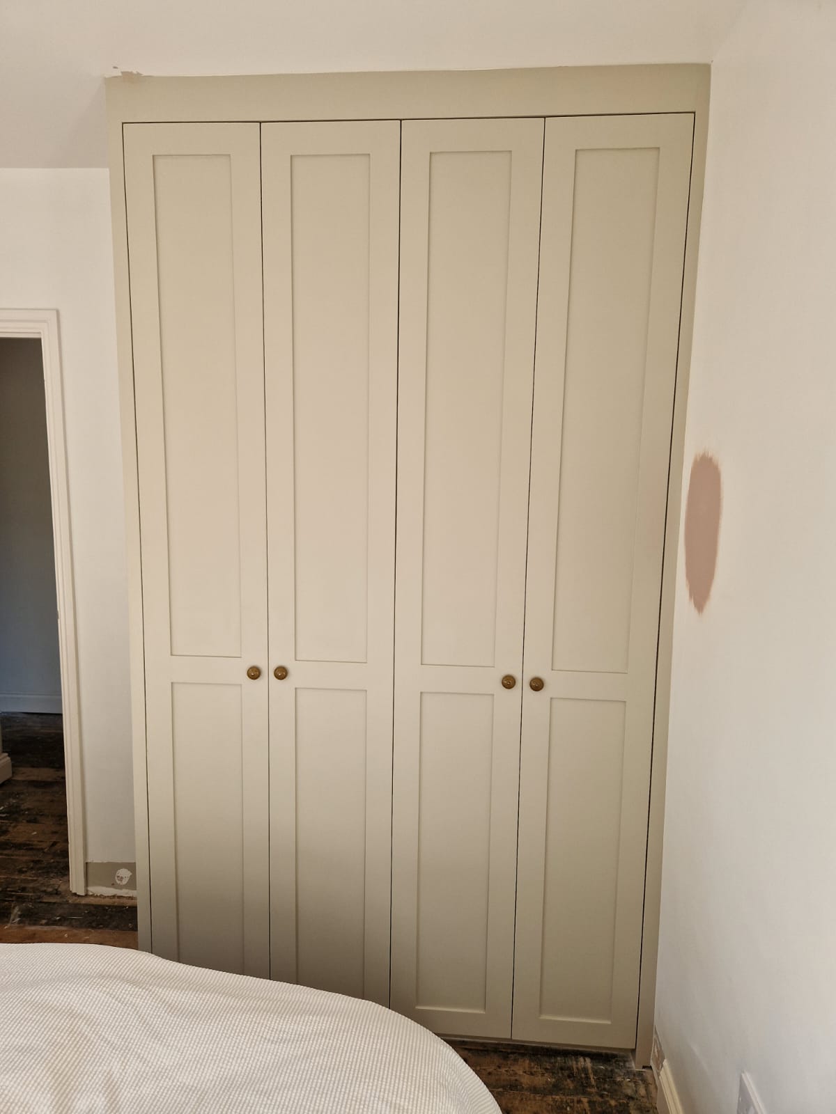 Completed wardrobe installation in Hove