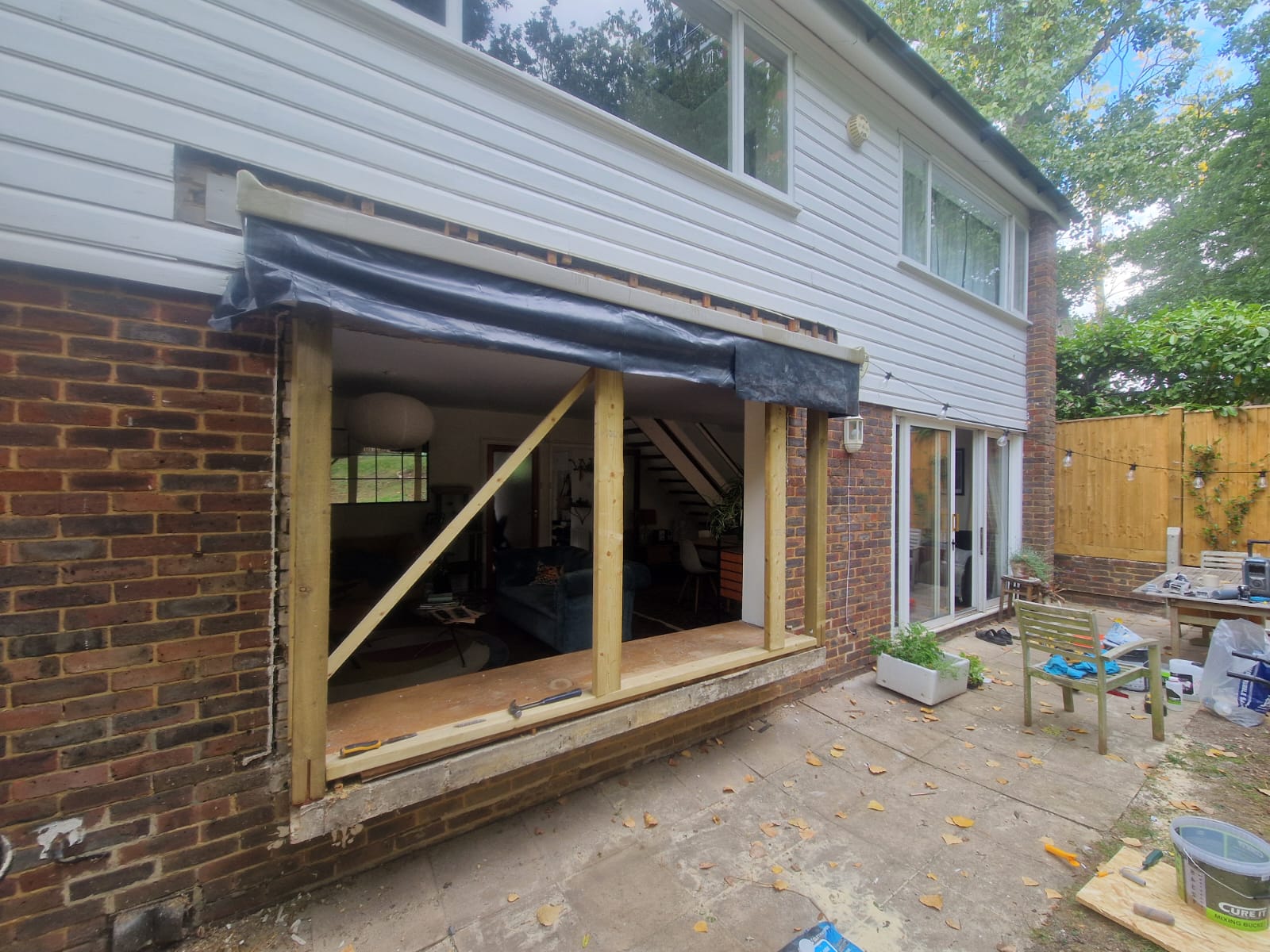 Window installation project in progress in Brighton and Sussex