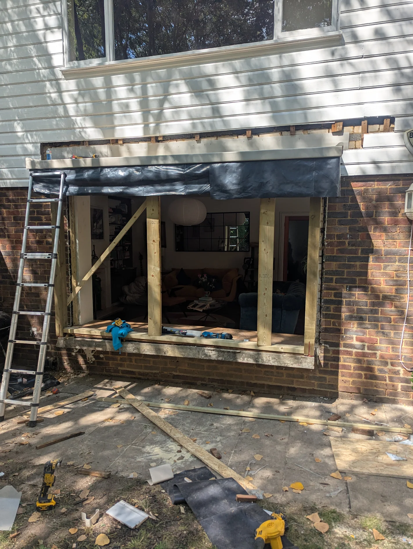 Window installation project in progress in Brighton and Sussex