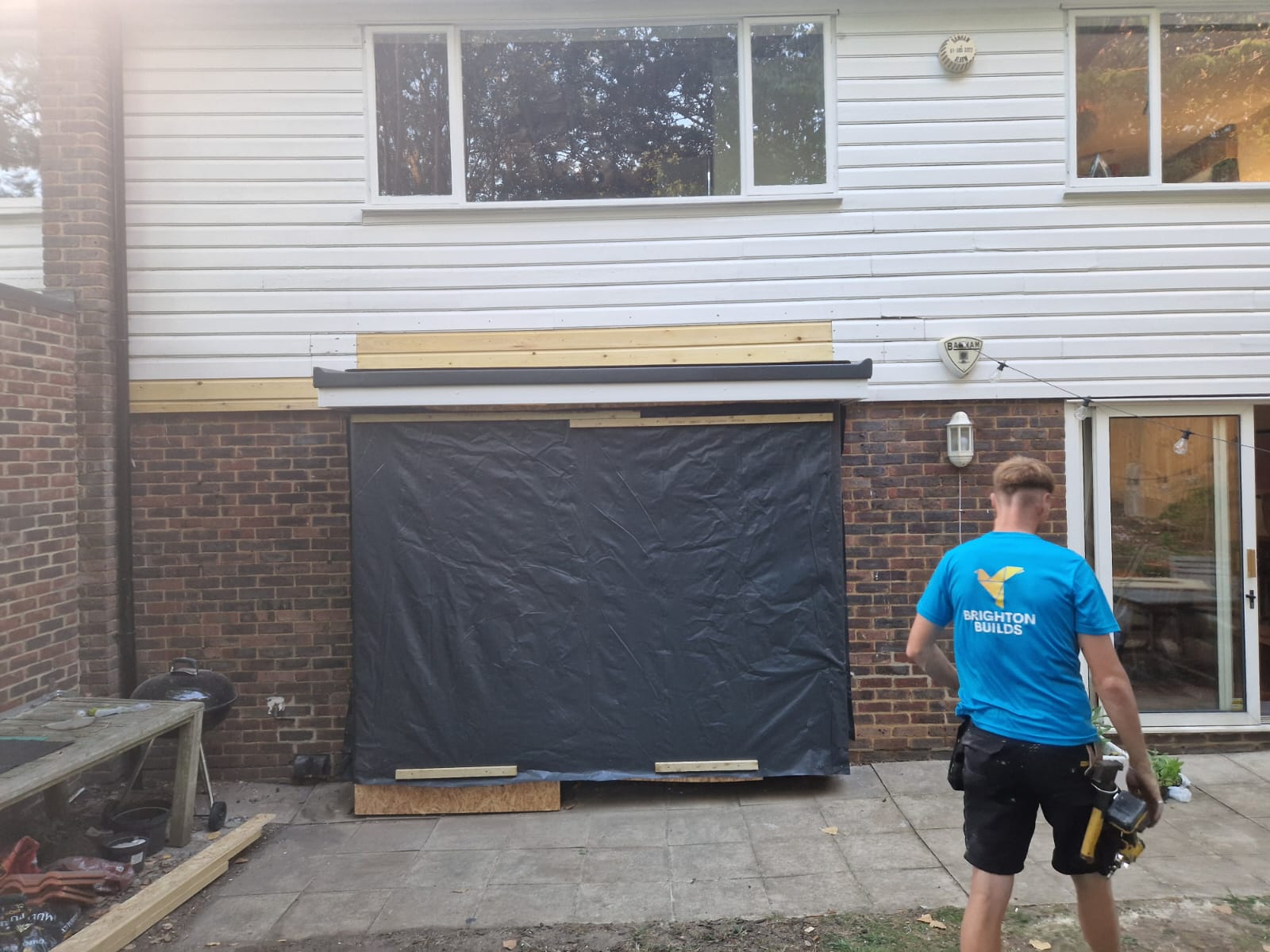 Window installation project in progress in Brighton and Sussex